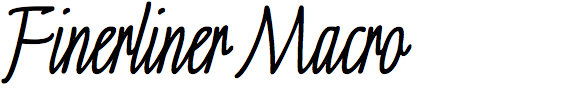 Linotype Finerliner Macro