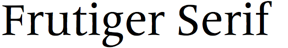 Frutiger Serif