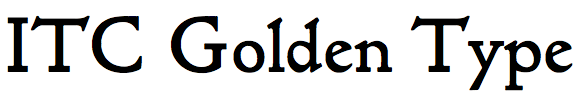 ITC Golden Type (Linotype)