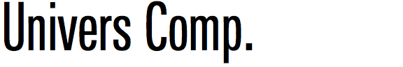 Linotype Univers Compressed