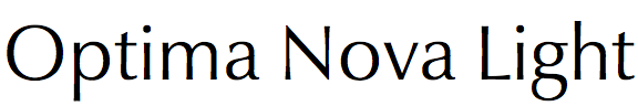Optima Nova Light