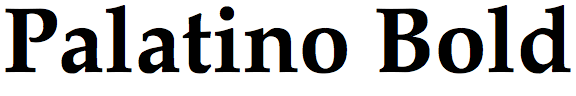 Palatino Bold
