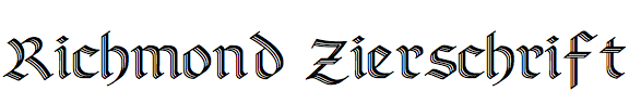 Linotype Richmond Zierschrift