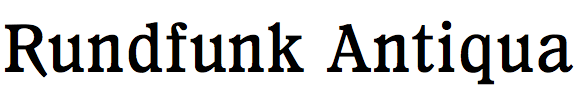 Rundfunk Antiqua