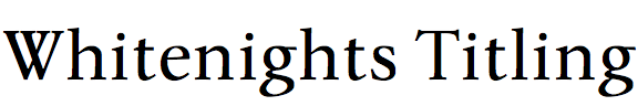 Whitenights Titling
