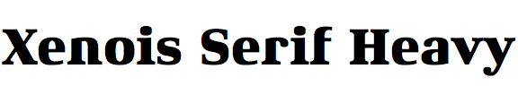 Xenois Serif Heavy