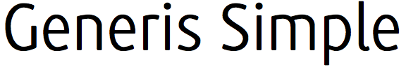 Generis Simple