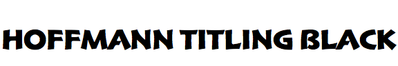 Hoffmann Titling Black