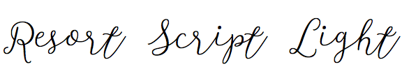 Resort Script Light