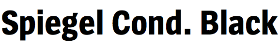 Spiegel Condensed Black
