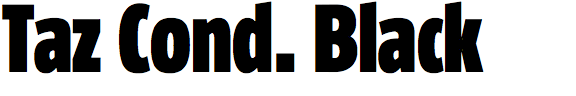 Taz Condensed Black