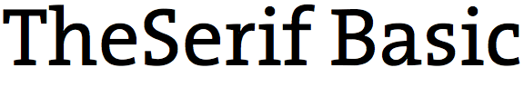 TheSerif Basic