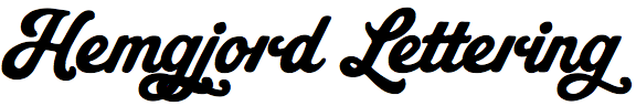 Hemgjord Lettering