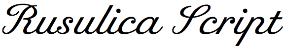 Rusulica Script