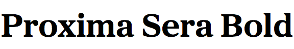 Proxima Sera Bold