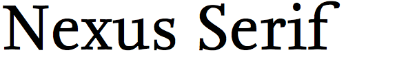 Nexus Serif