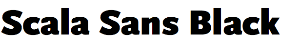 Scala Sans Black