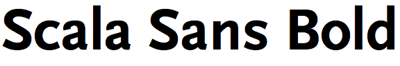 Scala Sans Bold