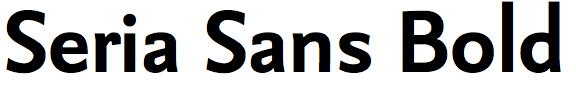 Seria Sans Bold