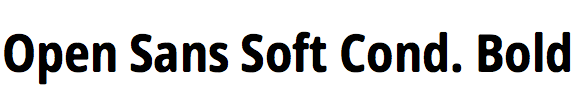 Open Sans Soft Condensed Bold