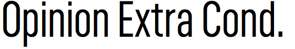 Opinion Extra Condensed