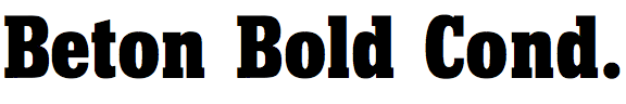 Beton Bold Condensed