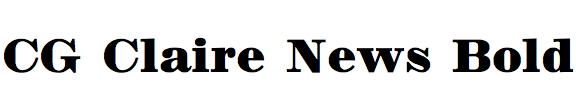CG Claire News Bold