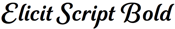 Elicit Script Bold