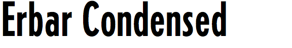 Erbar Condensed