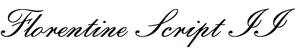 Florentine Script II