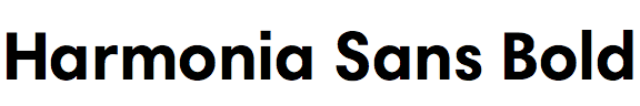 Harmonia Sans Bold