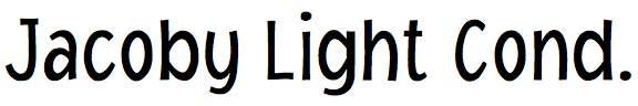 Jacoby Light Condensed