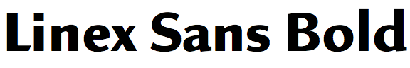 Linex Sans Bold