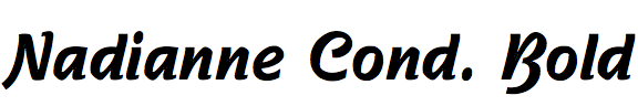 Nadianne Condensed Bold