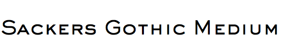 Sackers Gothic Medium