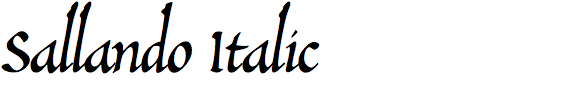Sallando Italic