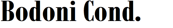 Monotype Bodoni Condensed