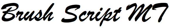 Brush Script MT