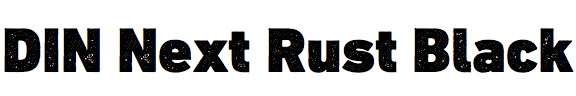 DIN Next Rust Black