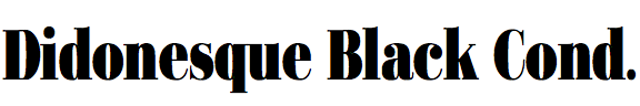 Didonesque Black Condensed