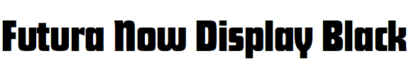 Futura Now Display Black
