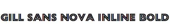 Gill Sans Nova Inline Bold