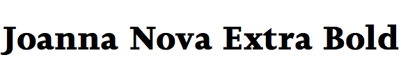 Joanna Nova Extra Bold
