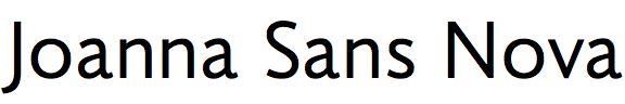 Joanna Sans Nova