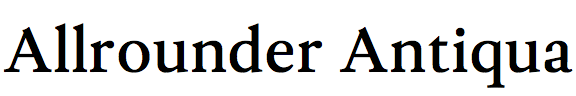 Allrounder Antiqua