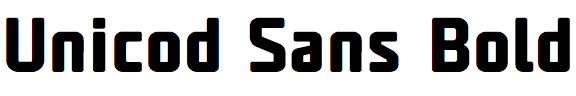 Unicod Sans Bold