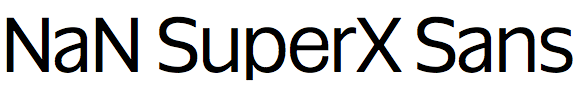 NaN SuperX Sans
