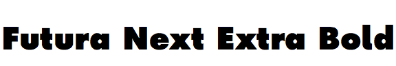 Futura Next Extra Bold