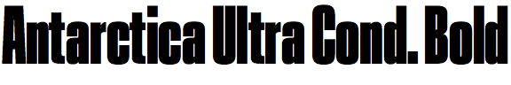 Antarctica Ultra Condensed Bold