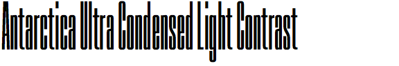 Antarctica Ultra Condensed Light Contrast